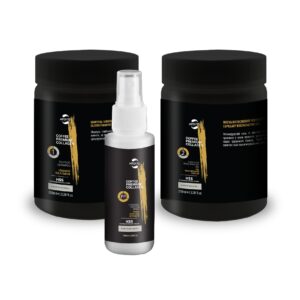 Coffee Premium Collagen набір (шампунь+колагеновий гель+протеїновий спрей) – 2*250+100