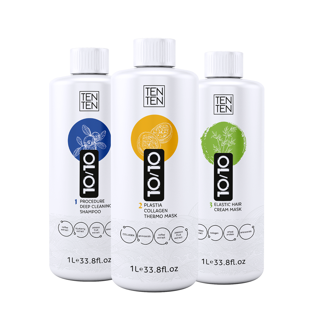 10/10 by ТЕNTEN PLASTIA COLLAGEN Набір для випрямлення і відновлення волосся